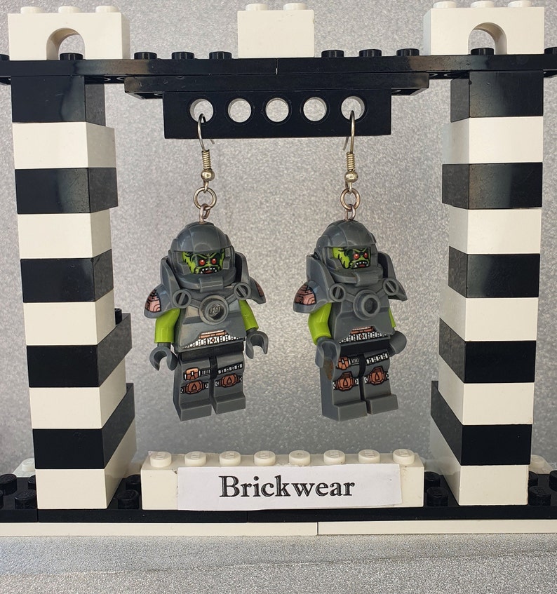 Grey Space Baddie Earrings