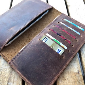 Personalizar la cartera del teléfono de cuero genuino