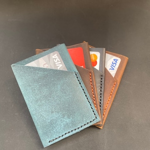 Echtleder %100 handgemachter Kartenhalter, Mini Portemonnaie