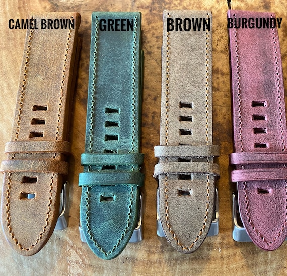 【LLOYD】Vintage Epsong Leather Apple Watch Strap 38/40/41 Vintage Leather Apple Watch Band