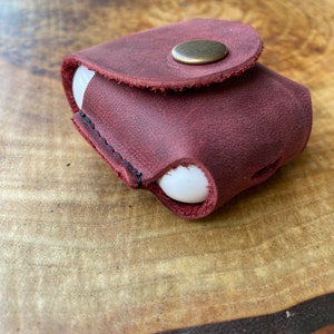 Customize genuine leather airpods cover