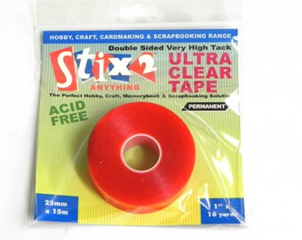 Stix2 S57270 High Tack Permanent Tape Runner REFILL 8mm x 25mm acid free craft