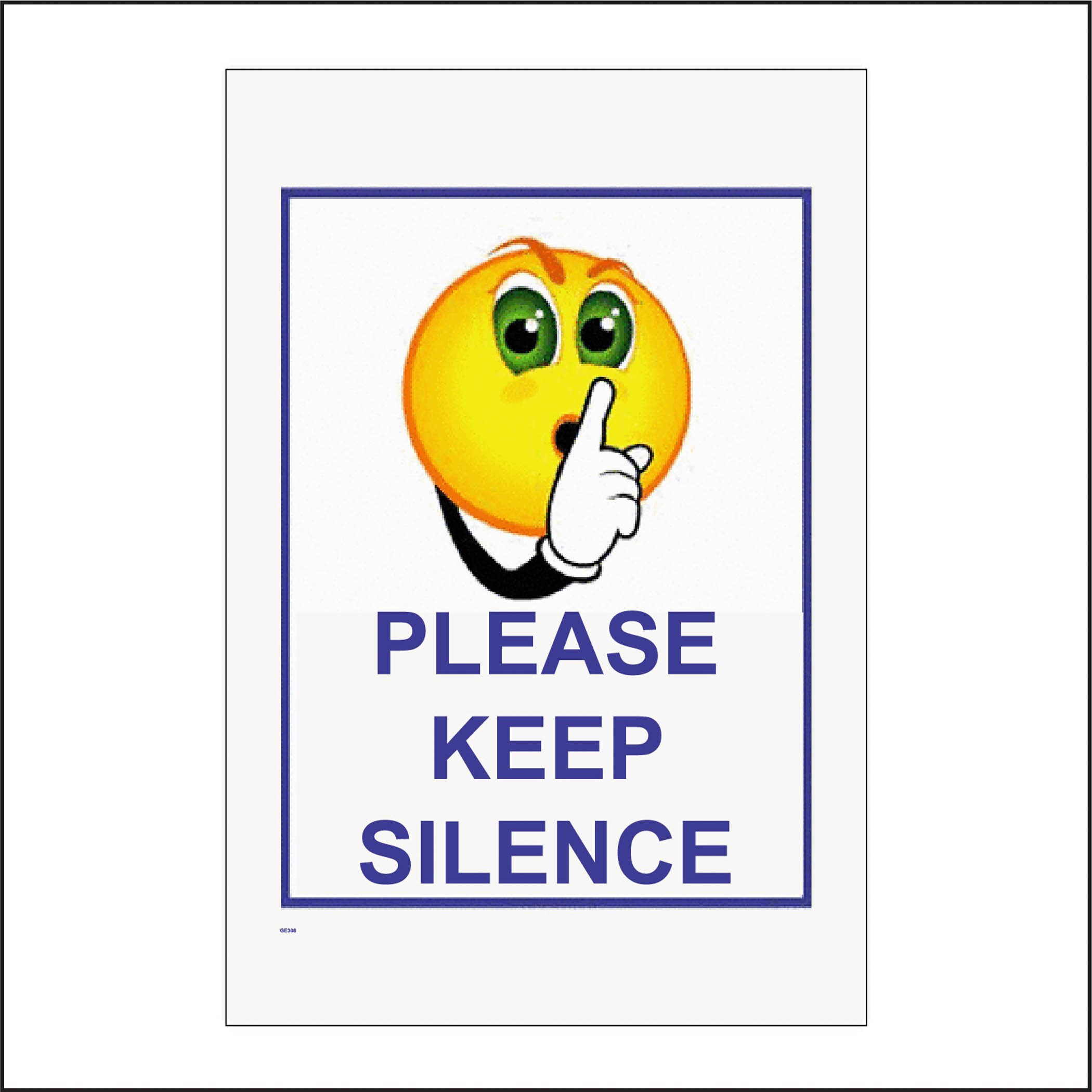 Buy GE308-BP Please Keep Silence Sign Quiet Library No Talking Online in  India - Etsy