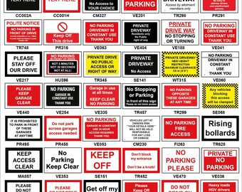 PBL002 Keep Off Drive No Parking Clear Access Grass Man Made Rising Bollards Sign