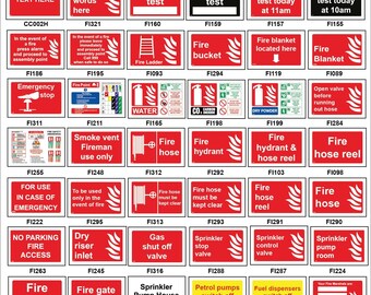 FBL002 Fire Hose Extinguisher In Case Of Emergency Gas Shut Off Valve Alarm Ladder Bucket Lift Stairs