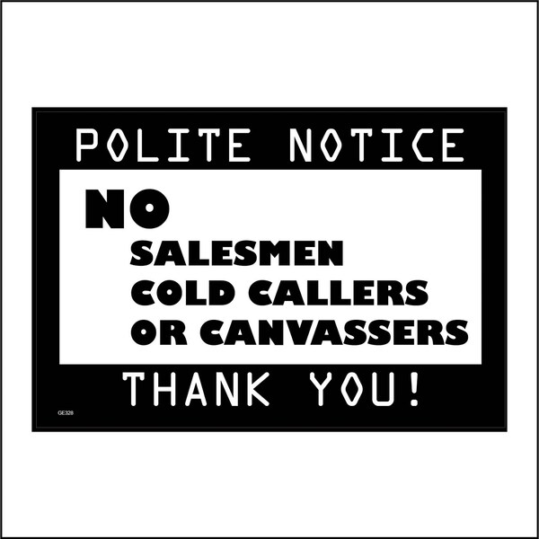 No Cold Callers Sign - Etsy UK