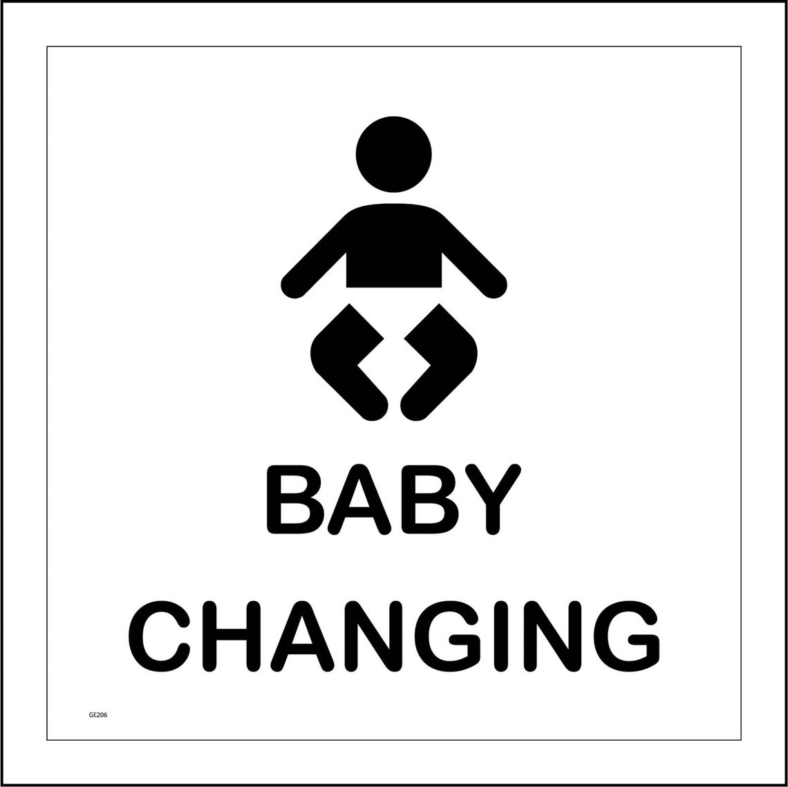 GE206SQ Baby Changing Sign Toddler Mattress Wipes Nappy Etsy UK