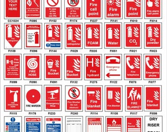 FBP003 Fire Alarm Call Point Extinguisher Action Bucket Hydrant Drill Emergency Assembly Point Hose
