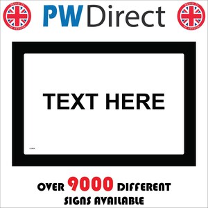 CM115  BL -  Personalise Your Text Choice Appropriate Name  Made to Order Special  Custom Made Sign