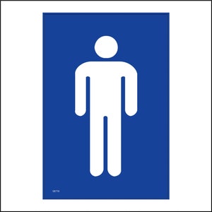 May include: A blue square sign with a white stick figure symbol. The sign has the text "GE716" in the bottom left corner.