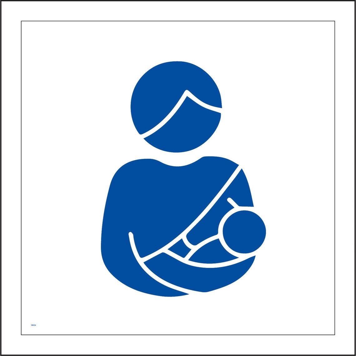 GE234SQ Breastfeeding Sign Mums Mothers Nursing Breast Baby Etsy UK