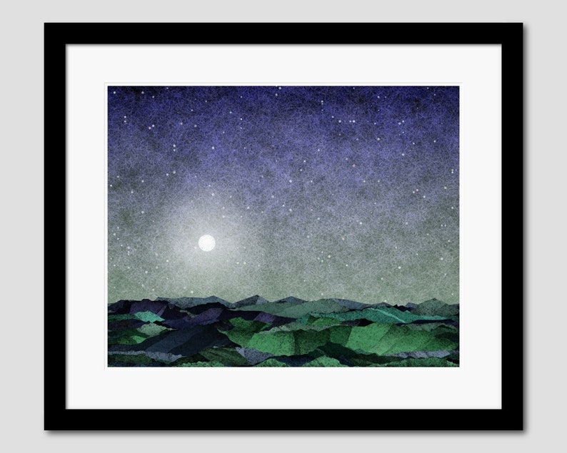Moonrise 1 Art Print image 1