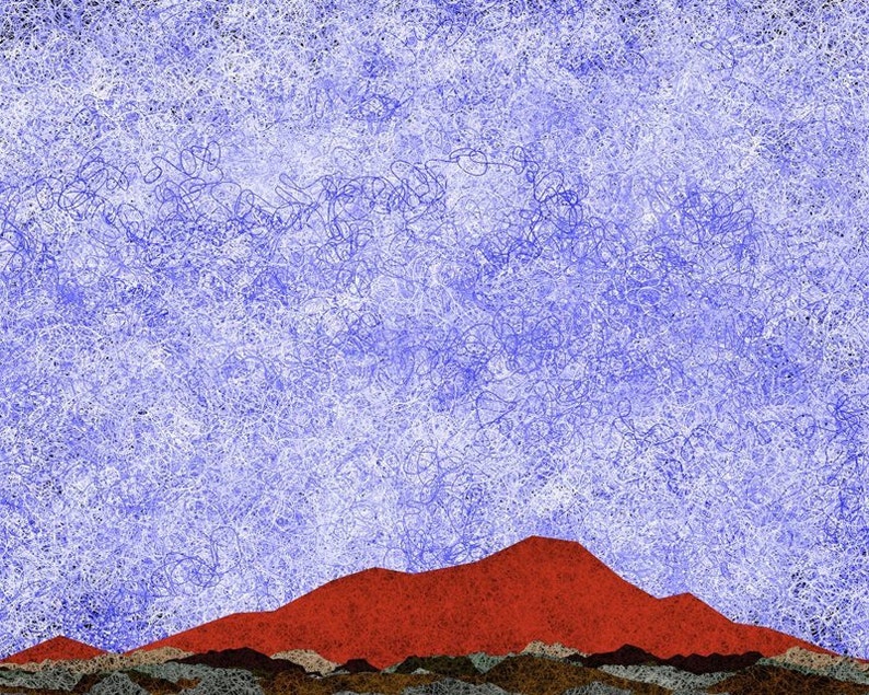 Red Mountain Art Print image 2