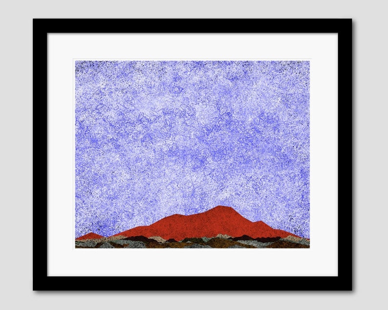 Red Mountain Art Print image 1