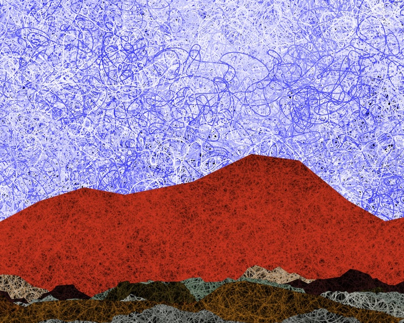 Red Mountain Art Print image 3