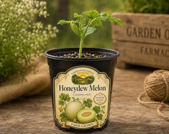 Honeydew Melon Plants — Live 4-Inch Potted Plants