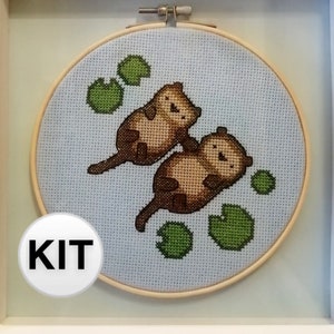 Sea Otters Cross Stitch Kit image 2