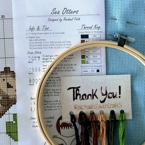 Sea Otters Cross Stitch Kit image 3