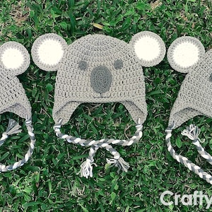 Koala Beanie Crochet Pattern