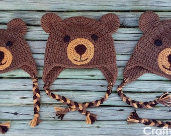 Bear Beanie Crochet Pattern