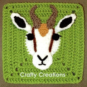 Springbok Granny Square Crochet Pattern