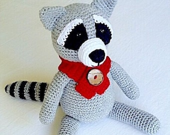 Patrón de crochet de mapache