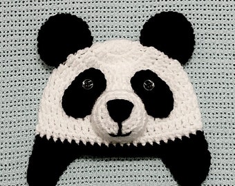 Panda Hat - Etsy