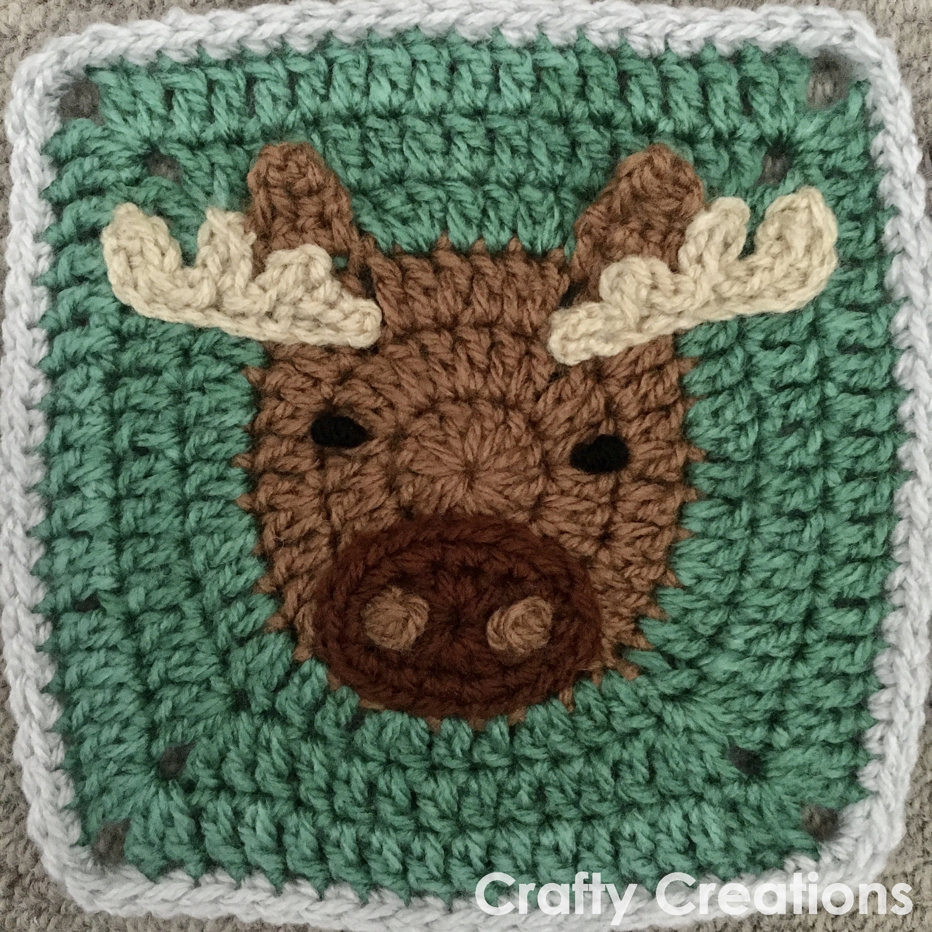 35 Moose Crochet Patterns: Woodland Amigurumi, Loveys, Plushies, and More 27 Moose Granny Square Crochet