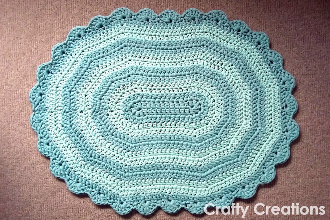 Oval Rug Crochet Pattern Etsy
