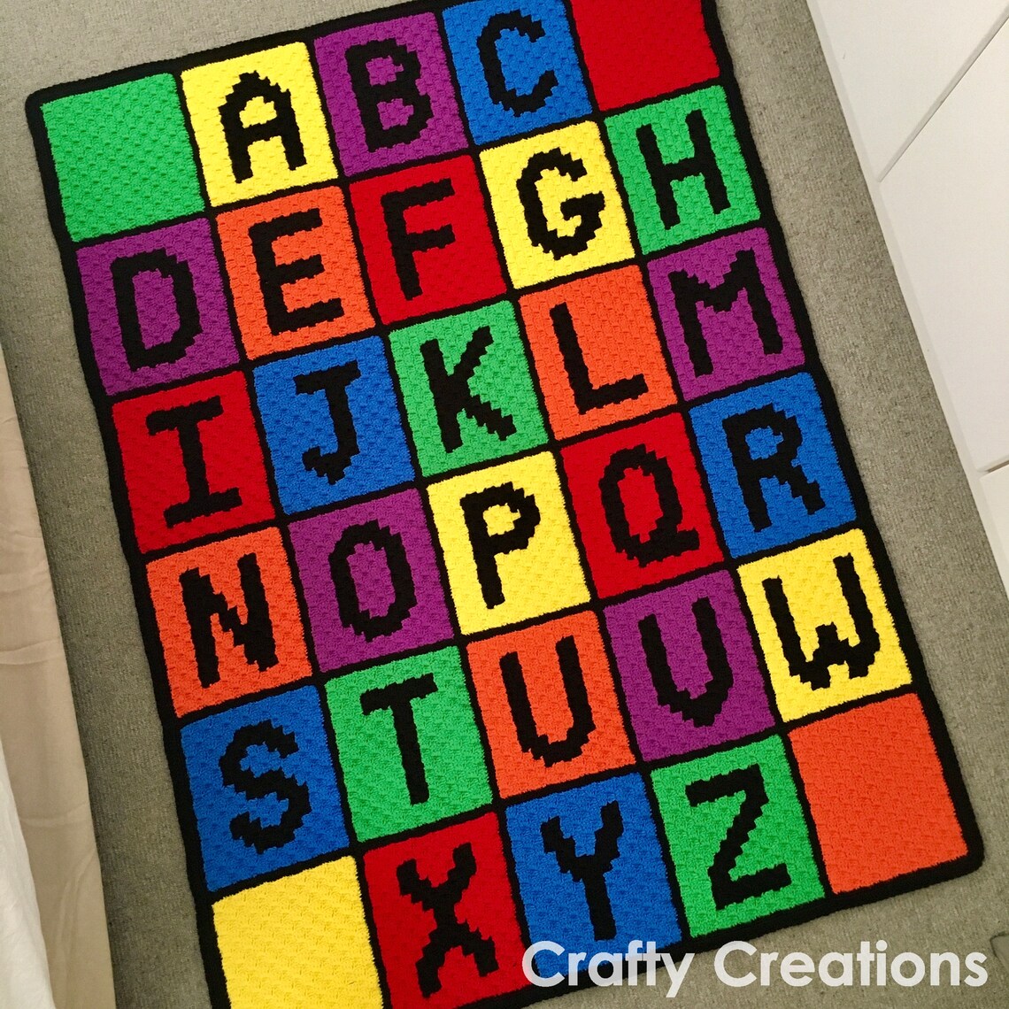 ABC Blanket Crochet Pattern Etsy