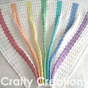Rainbow Baby Blanket Crochet Pattern