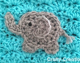 Elephant Appliqué Crochet Pattern