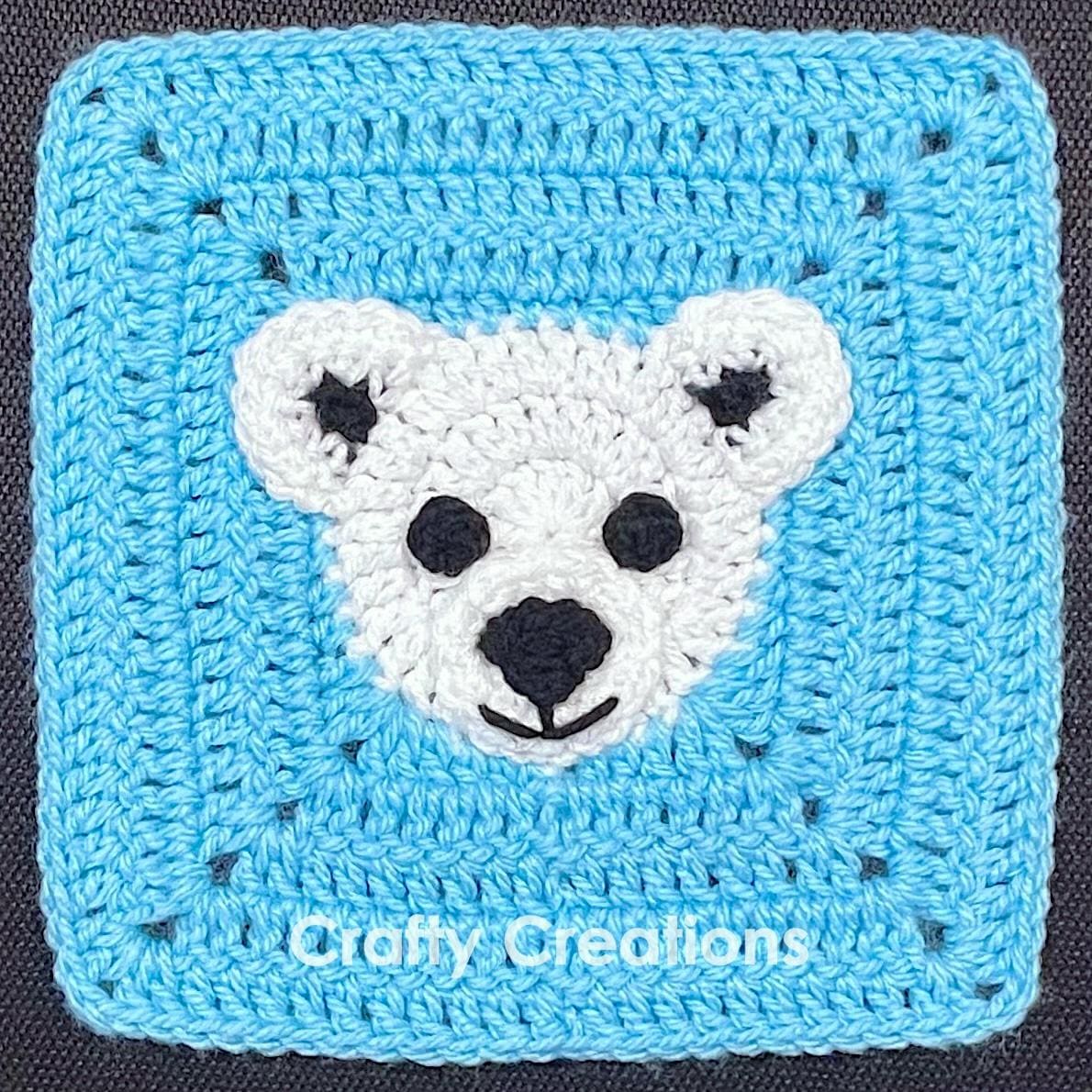 Polar Bear Granny Square Crochet