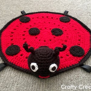 Ladybug Lovey (Security Blanket) Crochet Pattern