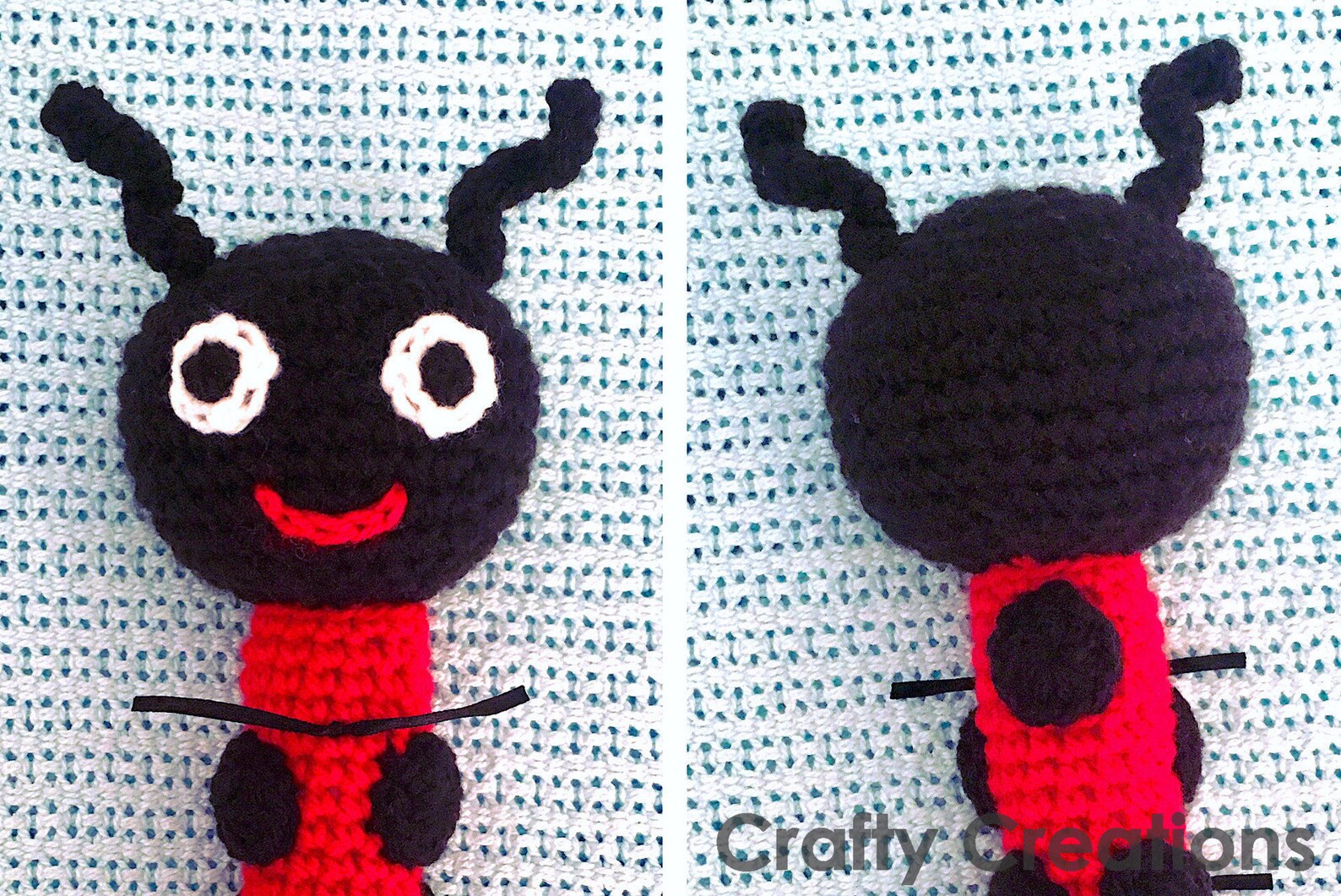 Ladybug Rattle Crochet Pattern Ladybug Rattle Crochet Pattern - Etsy