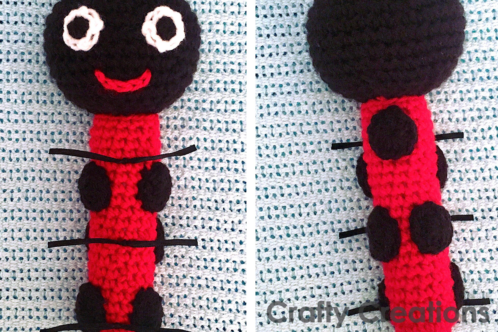 Ladybug Rattle Crochet Pattern - Etsy