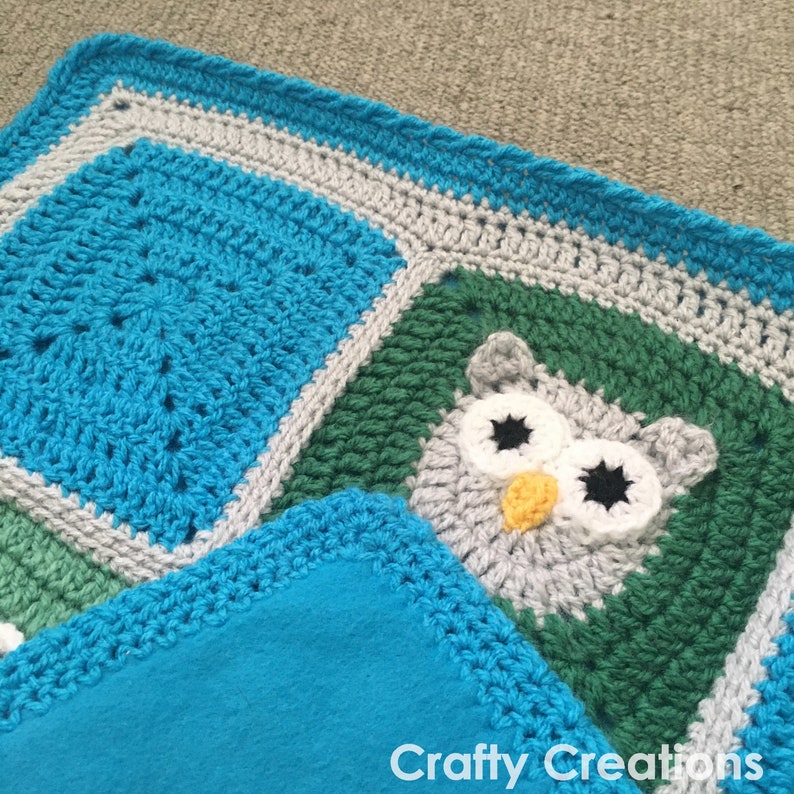 Woodland Animals Baby Blanket Crochet Pattern Etsy