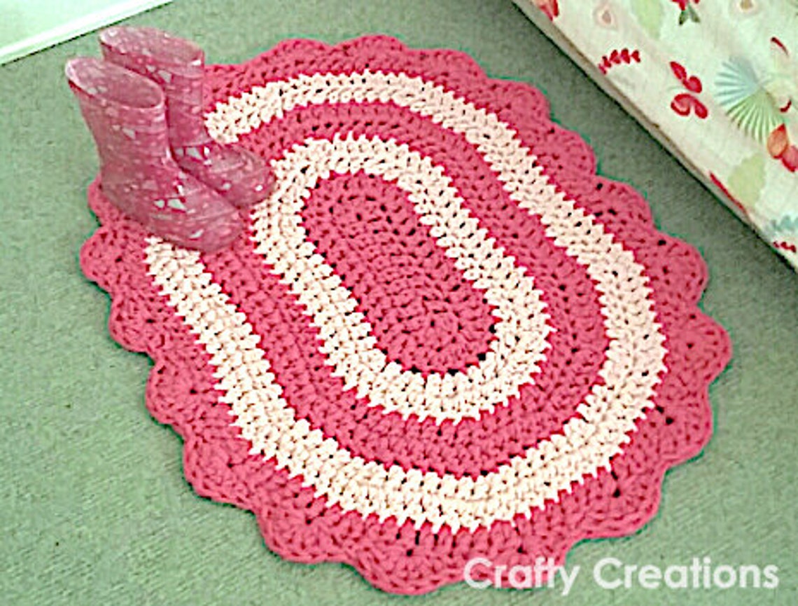 Oval Rug Crochet Pattern Etsy
