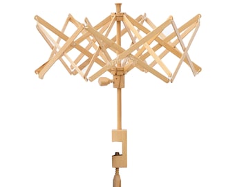 ARTISANS CRAFT - Umbrella Swift Yarn Winder,Yarn Bobbin Winder Wooden Hand Operated Yarn Winder Holder for Yarn Fiber String Ball