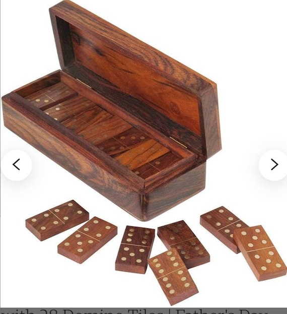 Gioco di domino in legno premium con 28 tessere di