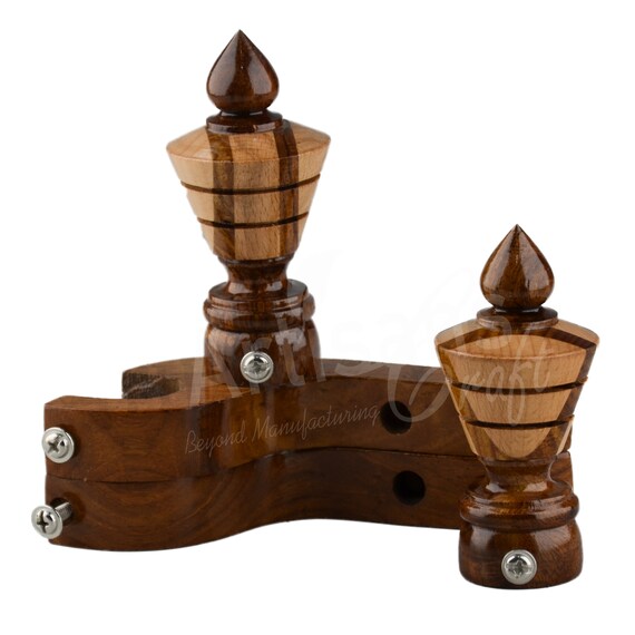 Handmade Wooden Curtain Rod Brackets Finials For Curtains Etsy