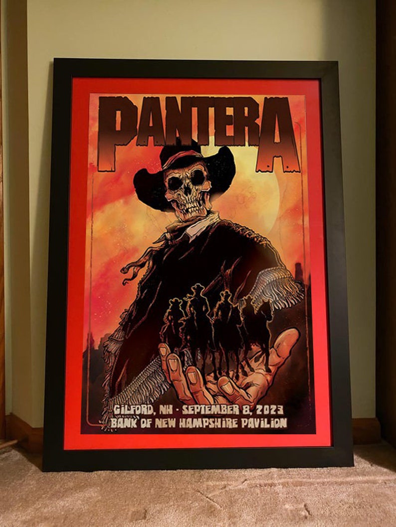 Pantera Tour Banknh Pavilion Gilford NH Sept 8 2023 Poster Etsy