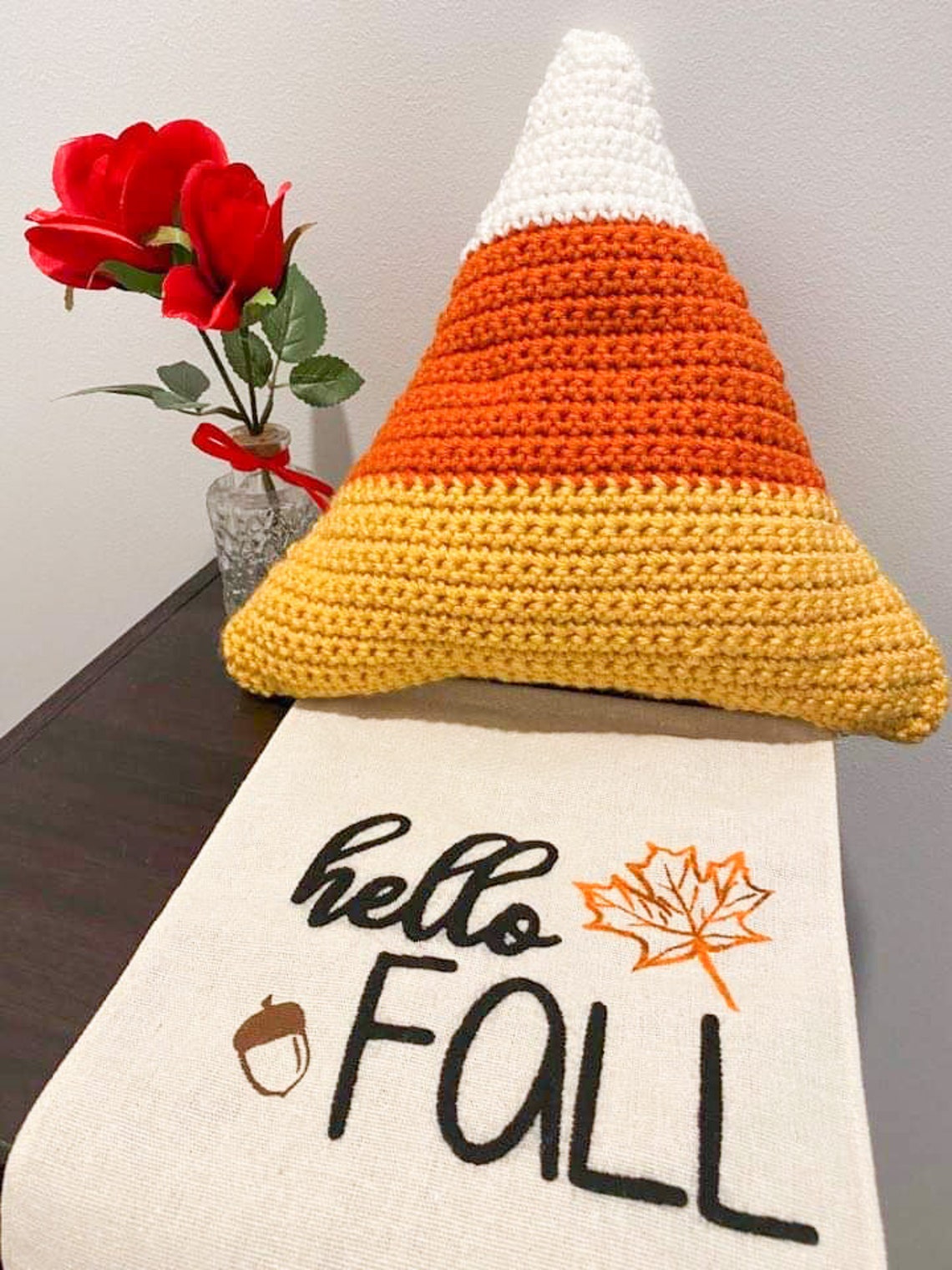 Crochet Candy Corn Pillow Pattern - PDF PATTERN - Etsy