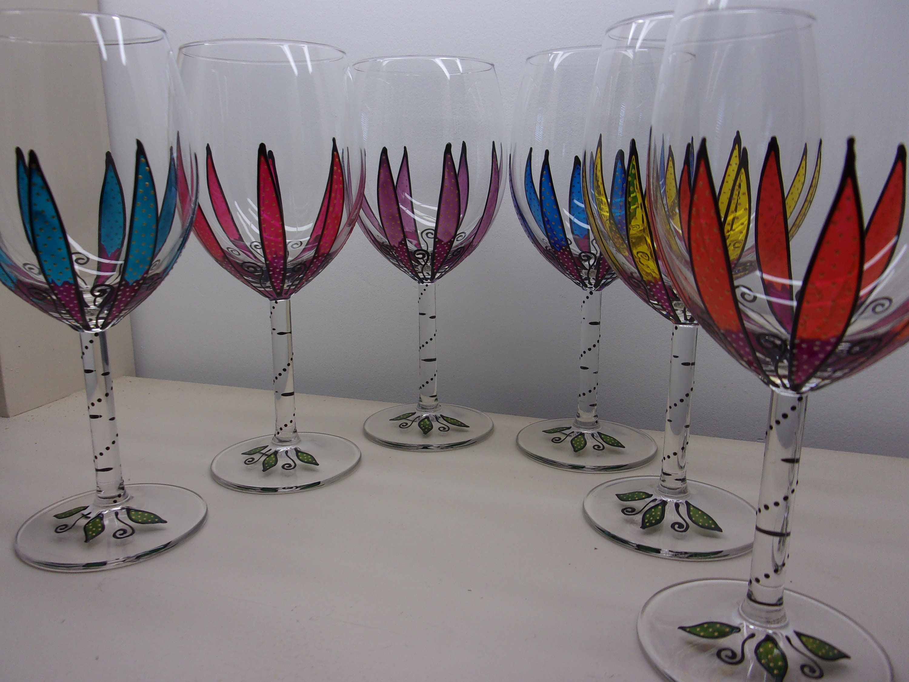 Lot de 6 Verres à Vins ou Eau