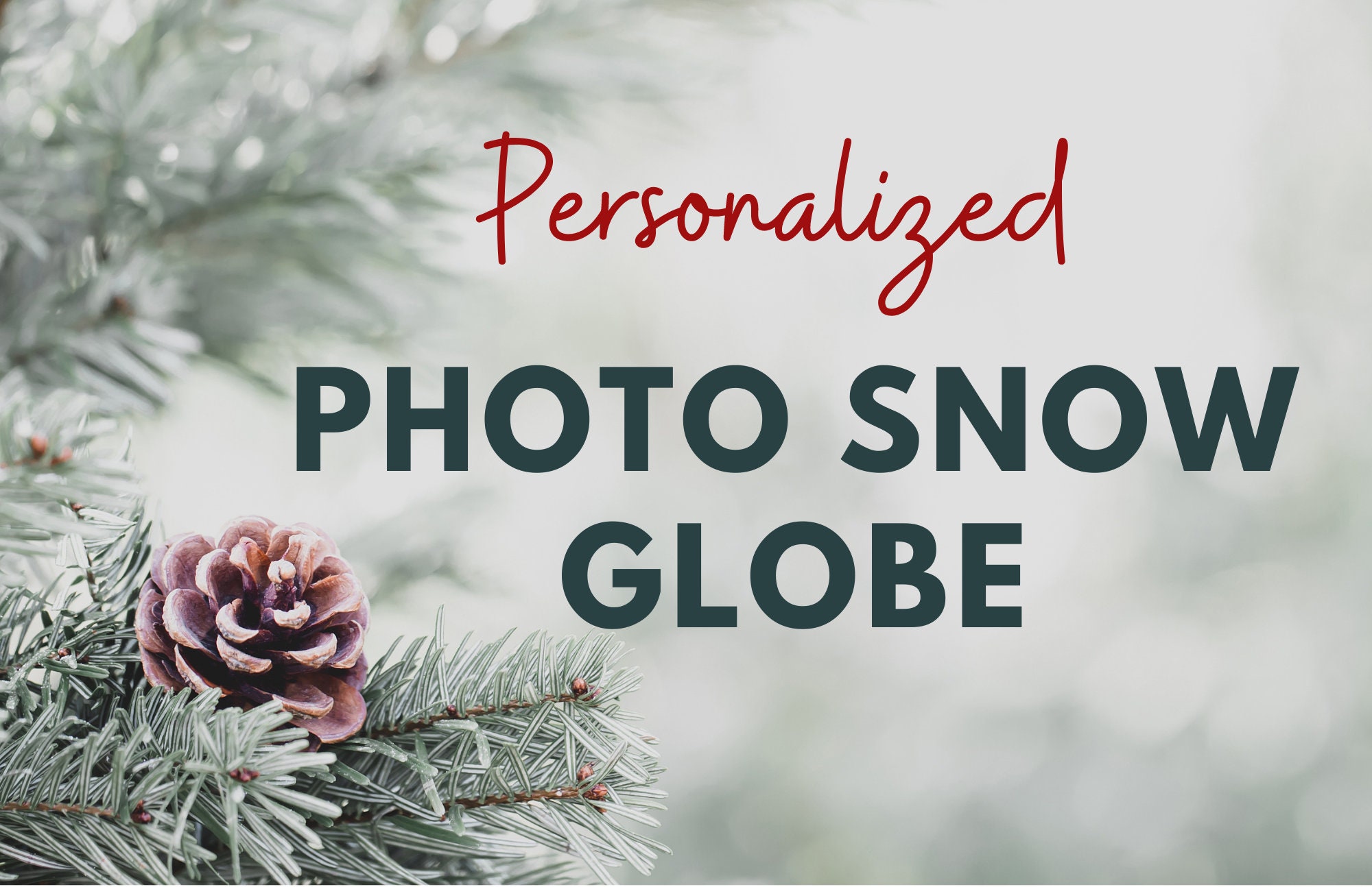 Custom Photo Snow for Best Holiday Gifts Snow Globe Glitter Frame ...