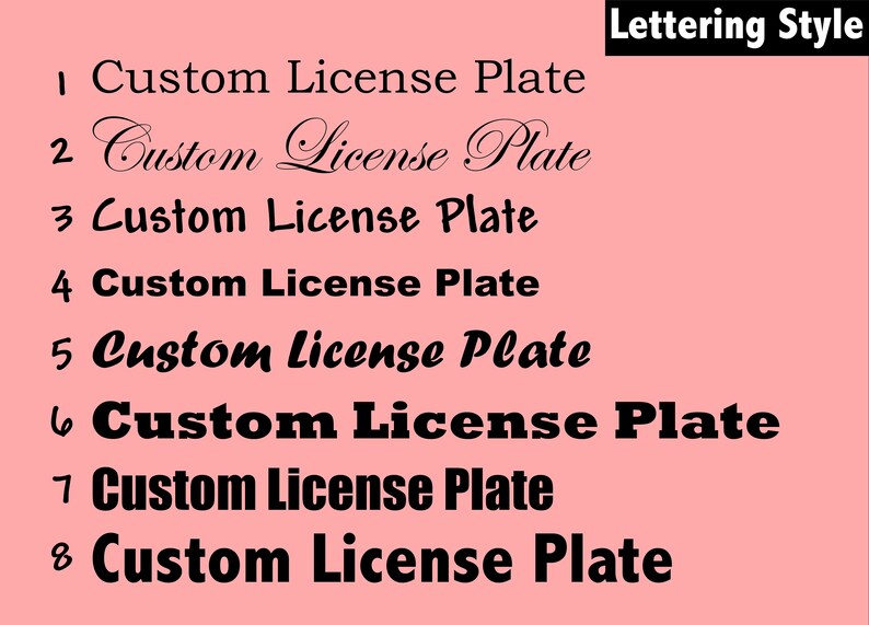 Personalized License Plate. Create Your Custom License Plate. Add Your Photo, Text, Logo