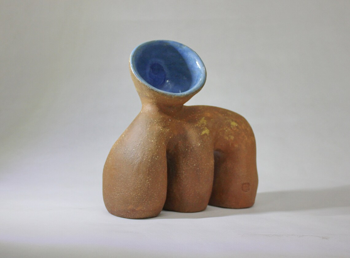 Bust flower vase. Ceramic Bust Vase. Bust statue. Minimalist Etsy France