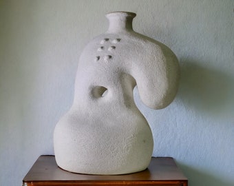 Creative Sculpture Vase. Minimalist vase. Salon decor.  Minimalist vase. Aesthetic decor. Abstract Sculpture Art. Sculptural Vase.