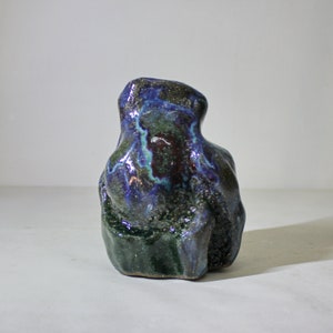 Handmade Ceramic Ikebana Vase: Space Glaze Home Decor