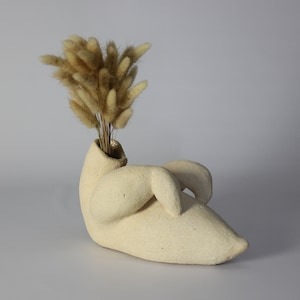 Ironic. Minimalist vase. Modern and minimalistic design. Creative Sculpture Vase. Minimalist Modern Vase.